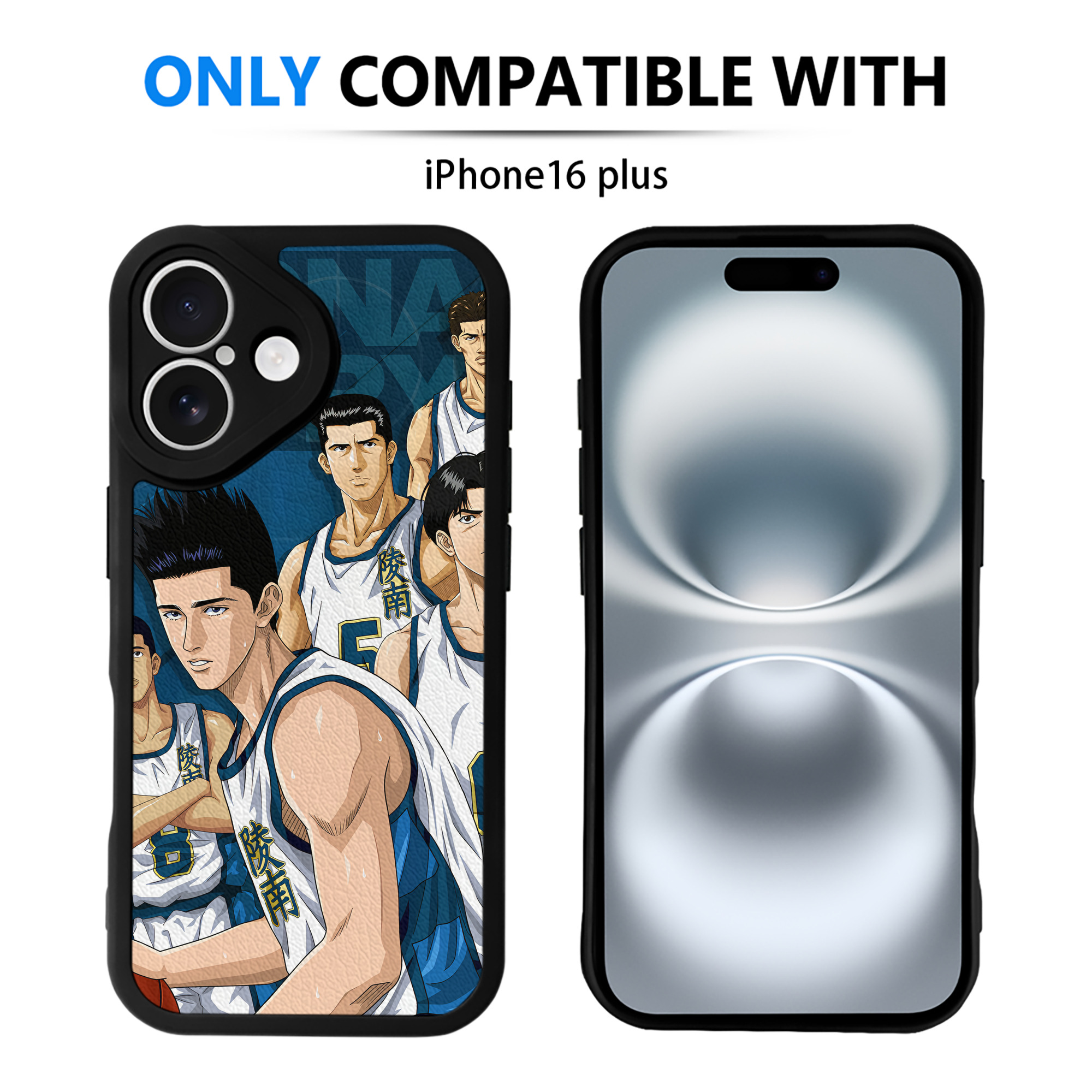 （画像用） SLAM DUNK／スラムダンク 【iPhone 16シリーズ対応】シリコンスマホケース（レザー調） 材質：シリコン